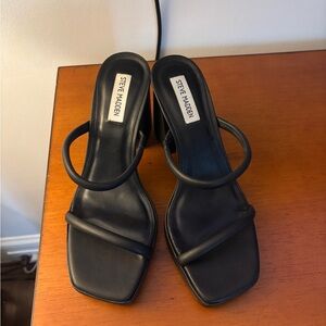 Steve Madden Black Strappy Heels